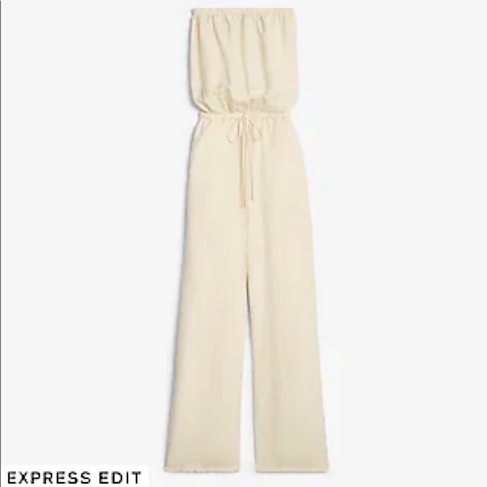 Express Linen Culotte Jumpsuit S